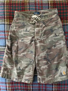 Boys Size 10-12 Polo Ralph Lauren Camouflage Swim Trunks